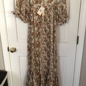 NWT Dôen Mariposa Dress Medium Canyon Floral Print